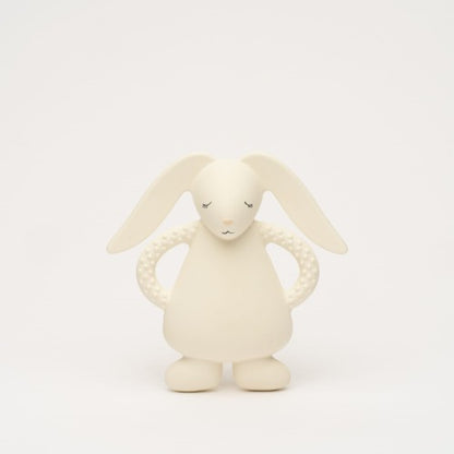 Natural Rubber Teether Bunny - Cream