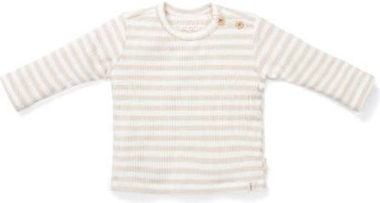 T-Shirt LM Stripe Sand/White