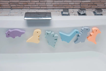 6 Foam Badspeeltjes Dino