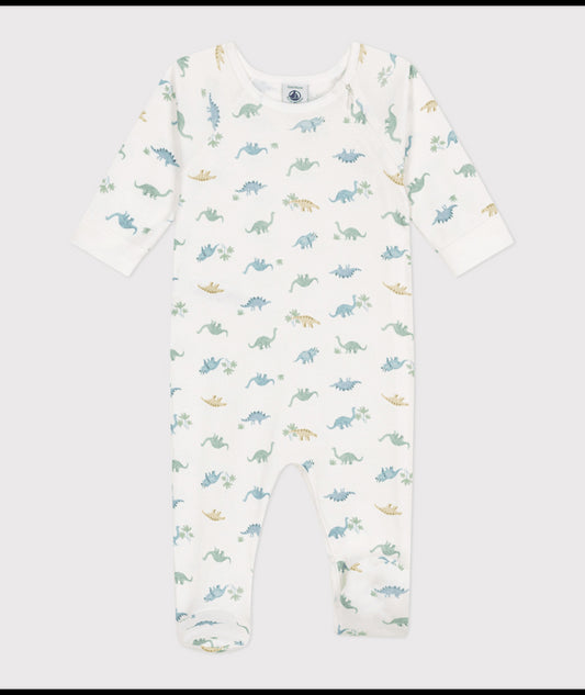 Katoenen pyjama met dinosaurusprint