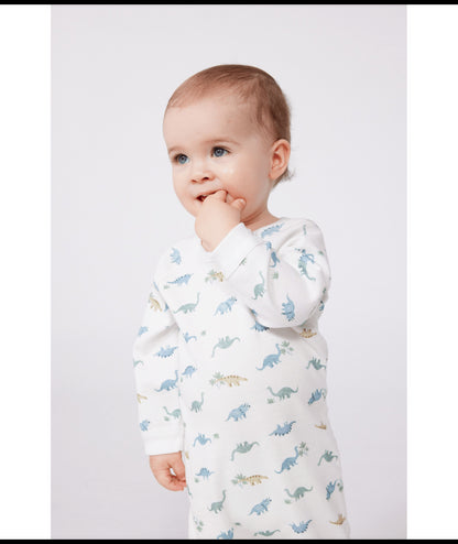 Katoenen pyjama met dinosaurusprint
