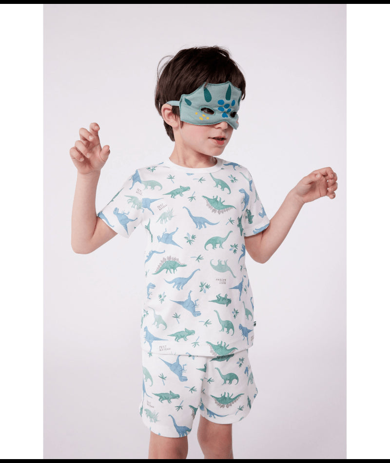 Katoenen pyjama met dinosaurusprint