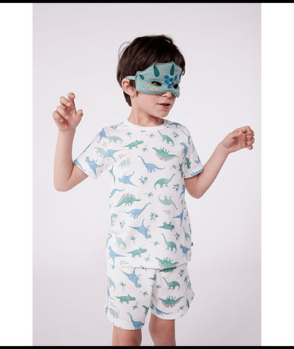 Katoenen pyjama met dinosaurusprint
