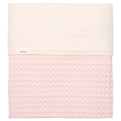 Wiegdeken cotton fleece wafel Amsterdam - Cotton Candy