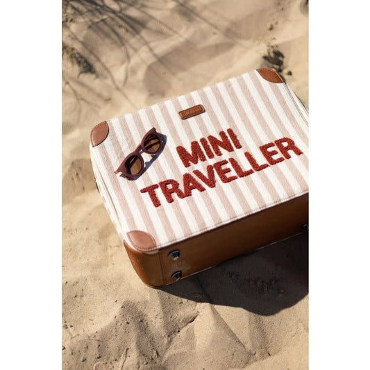 Mini Traveller Kinderkoffer - Stripes Terracotta