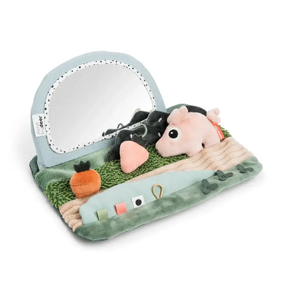 Tummy time sensory mirror Tiny farm Colour mix