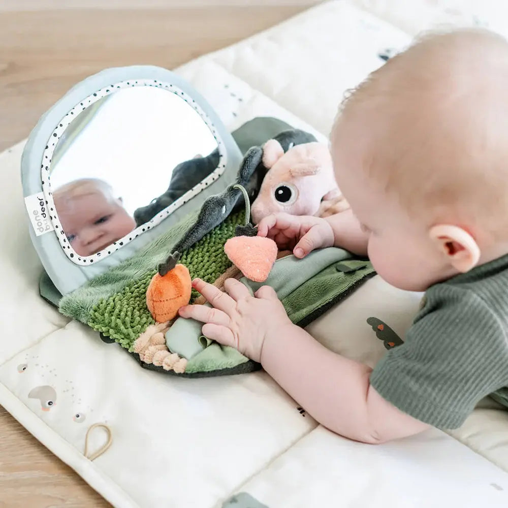 Tummy time sensory mirror Tiny farm Colour mix