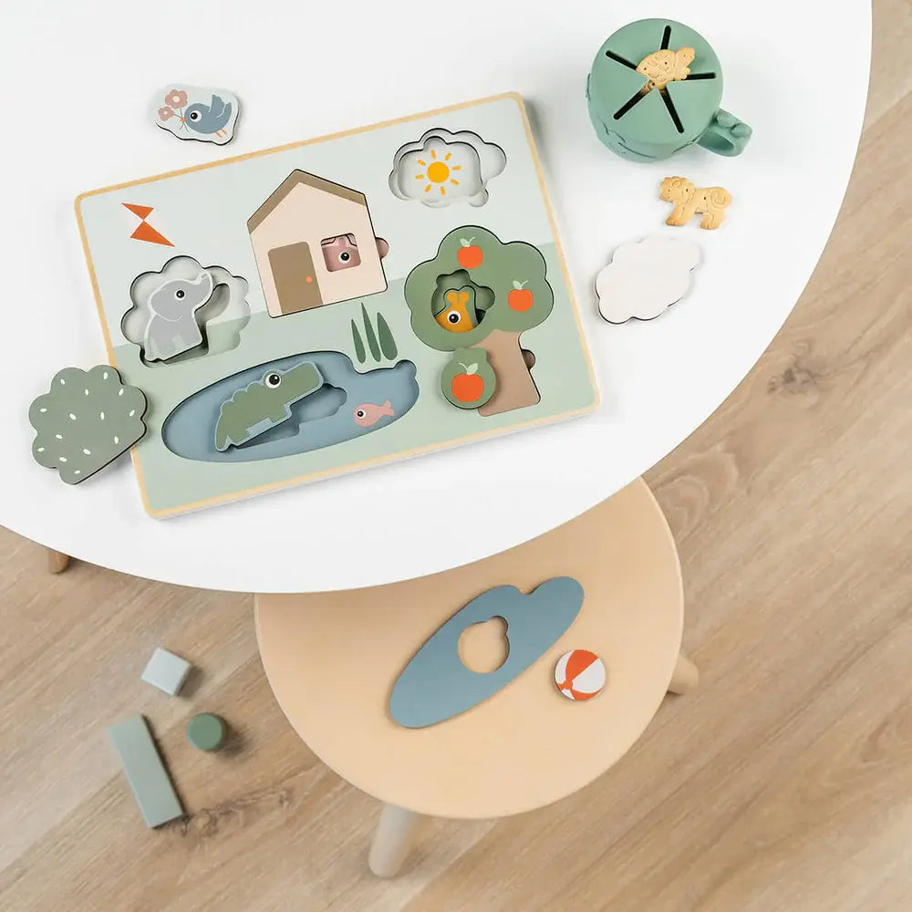 Layer puzzle Deer friends Colour mix