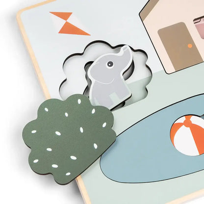 Layer puzzle Deer friends Colour mix