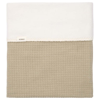 Ledikantdeken Cotton Fleece Malaga - sage