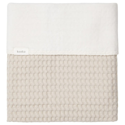 Ledikantdeken Cotton Fleece Amsterdam - sand