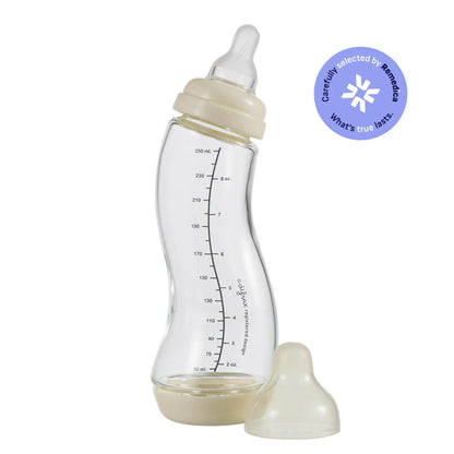 S-Fles Naturel Glas 250 ml - Cream