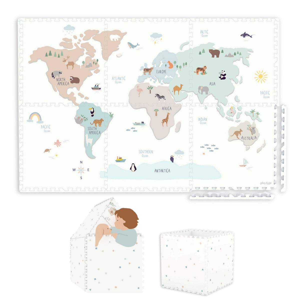 Puzzle Mat Tiloo - Worldmap