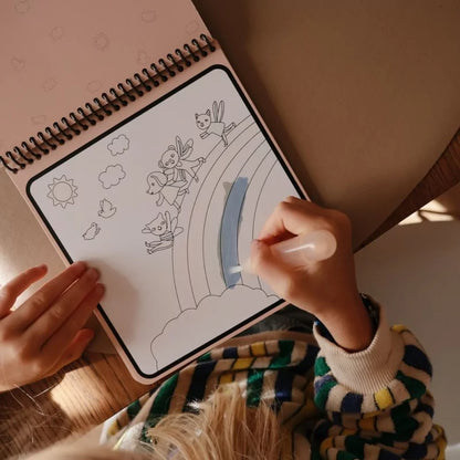 Reusable water color pad - Fairies
