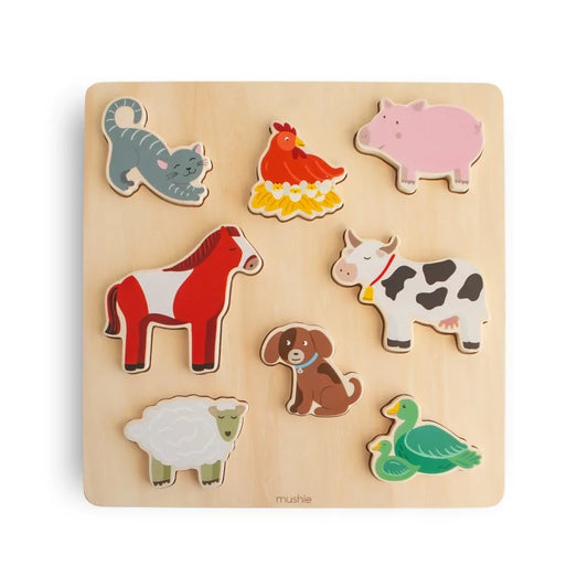 Houten Puzzel - Farm