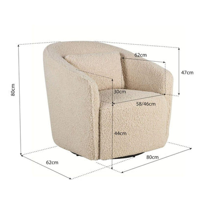GOMI - SWIVEL & GLIDING CHAIR - CLAY