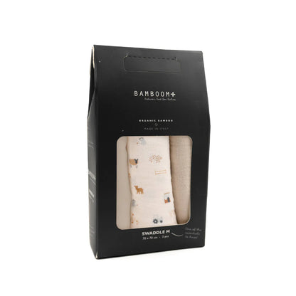 Swaddle M 3 pack 70x70cm - THE FARM