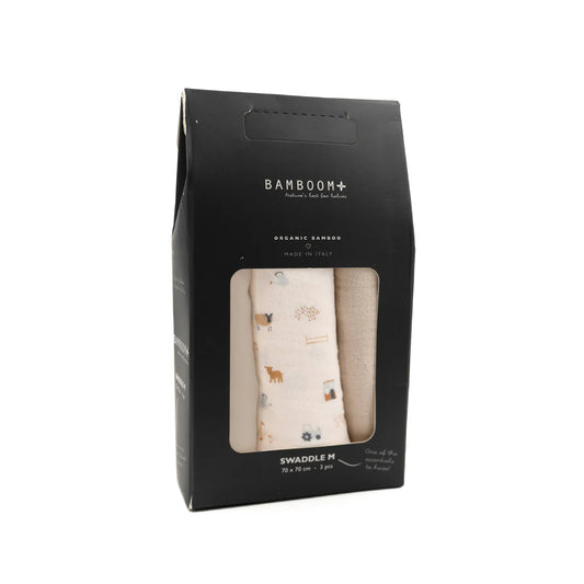Swaddle M 3 pack 70x70cm - THE FARM