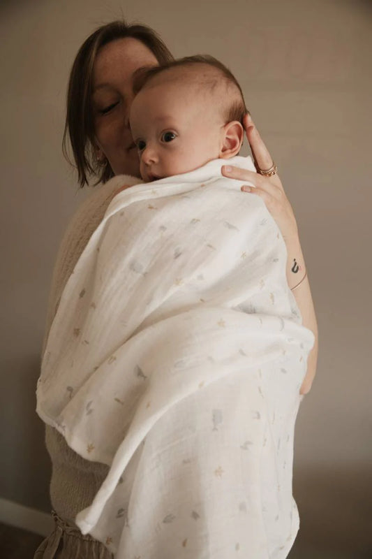 Swaddle M 3 pack 70x70cm - SEALIFE