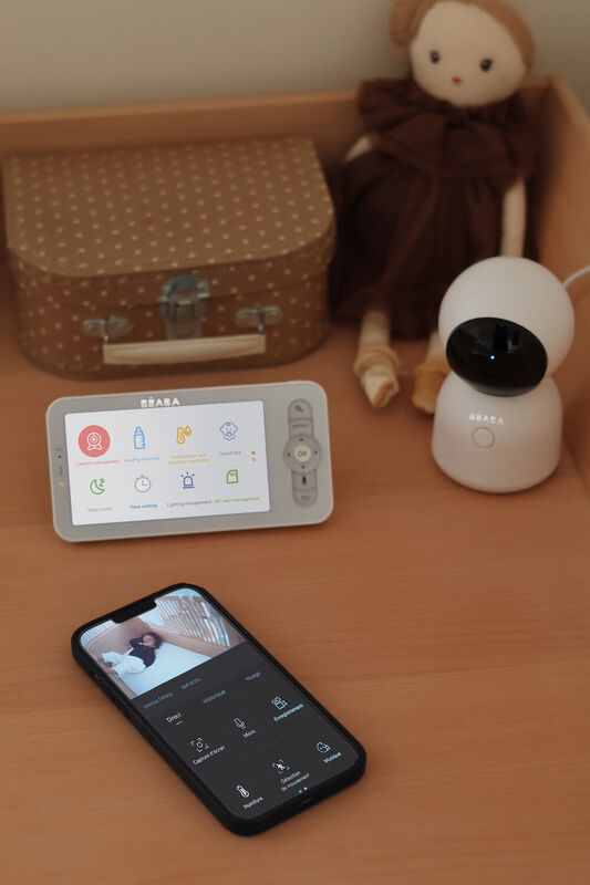 Zen night light video baby monitor White
