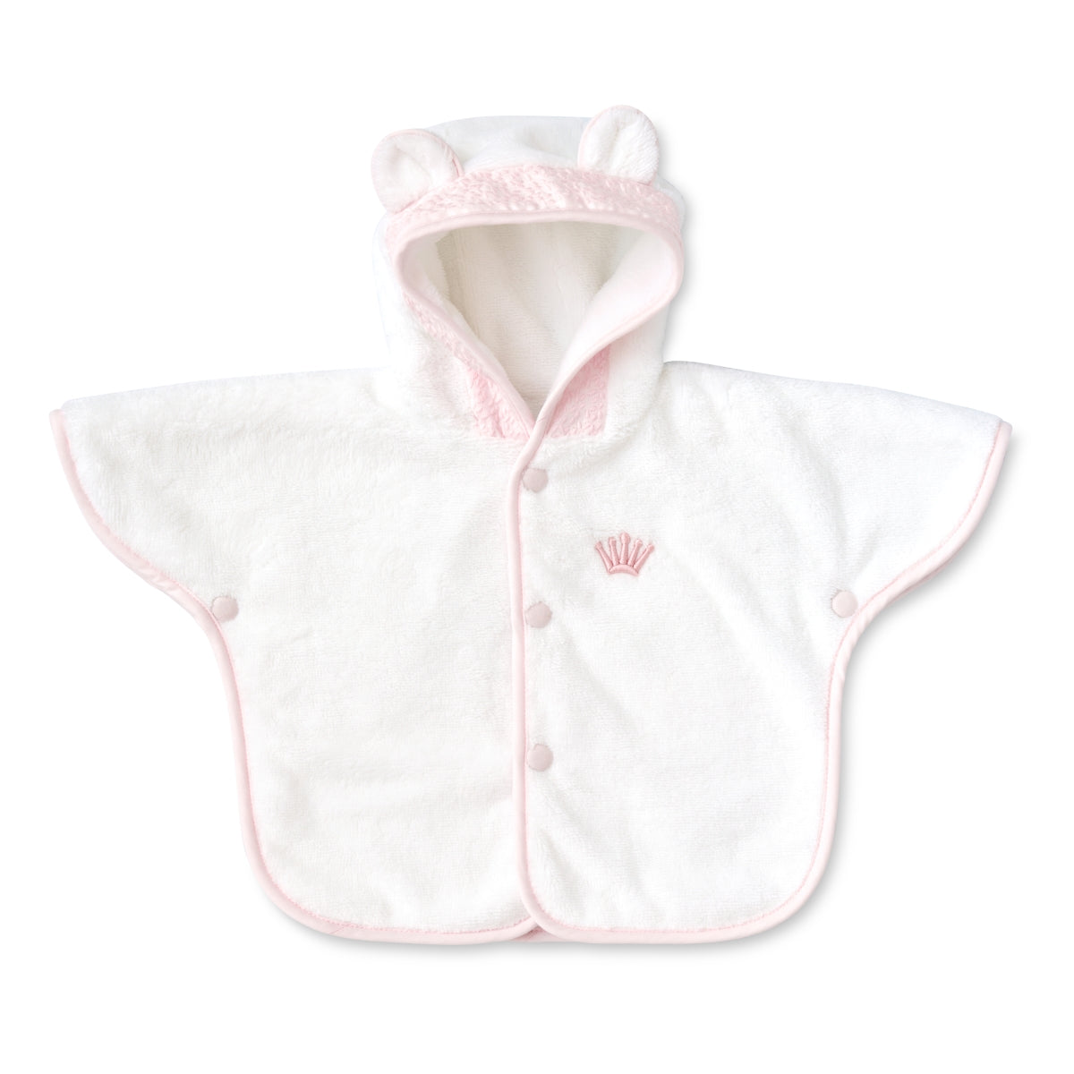 bath cape poncho ALIKA CRYSTAL PINK