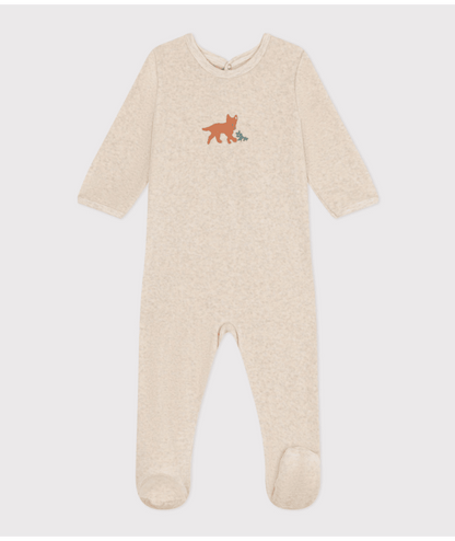 Pyjama Beige Velours Fox
