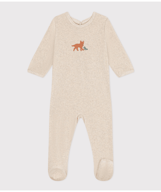 Pyjama Beige Velours Fox