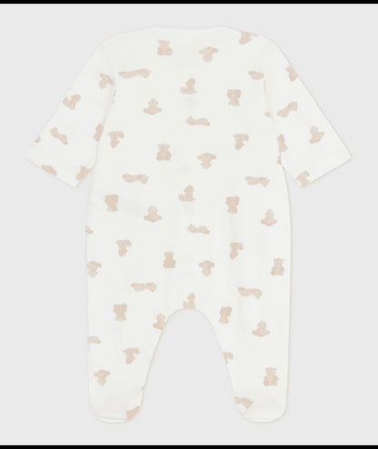 Babypyjama in tubic met konijnenprint