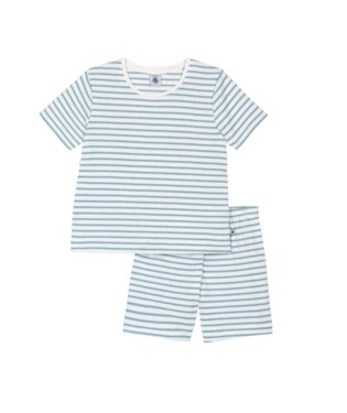 Kinderpyjama in badstof - Mint