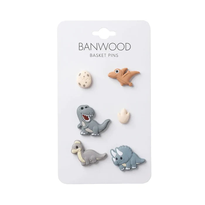 Basket Pins - Dinosaurs