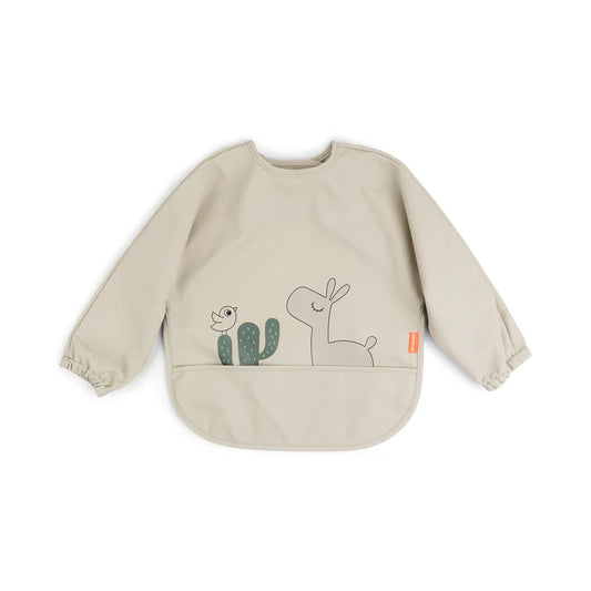 Sleeved pocket bib Lalee Sand