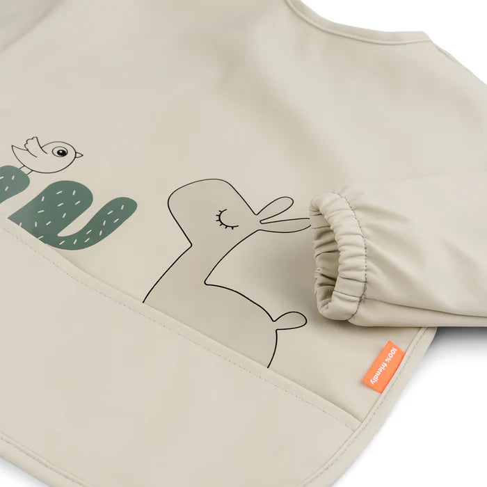 Sleeved pocket bib Lalee Sand