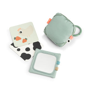 Baby contrast card holder - Green