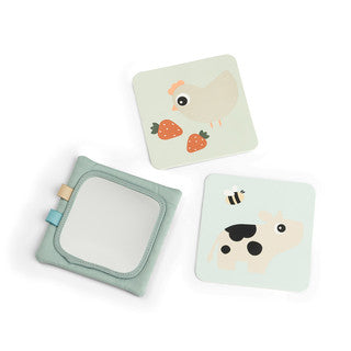Baby contrast card holder - Green