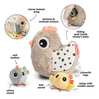 Hide&Seek activity toy Clucky Sand