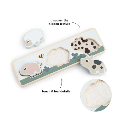 Sensory puzzle Tiny farm Colour mix