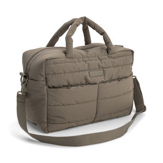 Quilted changing bag Taupe