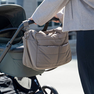 Quilted changing bag Taupe