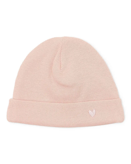 Baby mutsje - Olivia rib Blush Pink