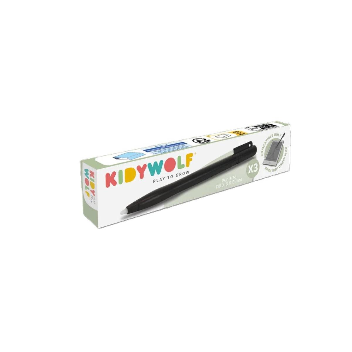 Kidypen - 3 Stylussen voor KIDYDRAW