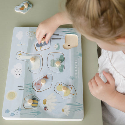 Houten geluidenpuzzel Little Goose