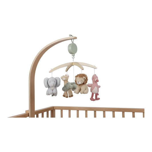Houten Muziekmobiel Safari Friends