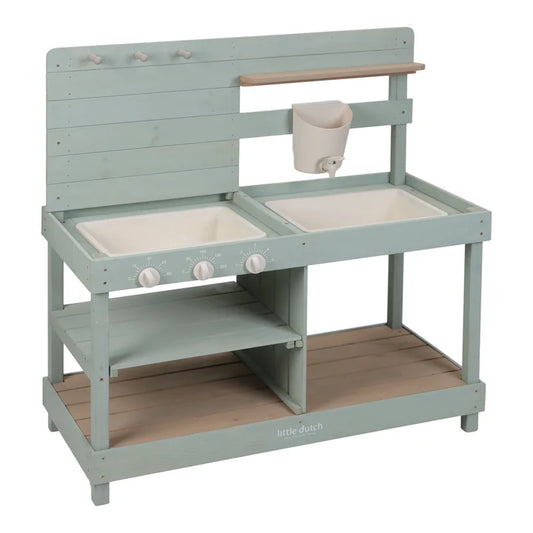 Houten buitenkeuken - Groen