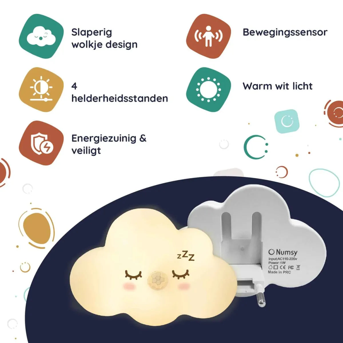 Nachtlampje Lumo met Bewegingssensor