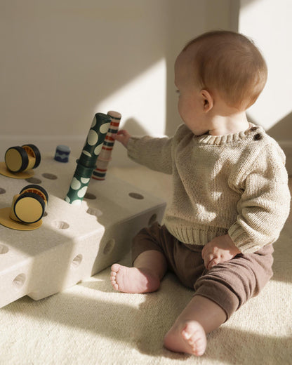 Activity Toy - BabySet Sand Grey/Honey Yellow