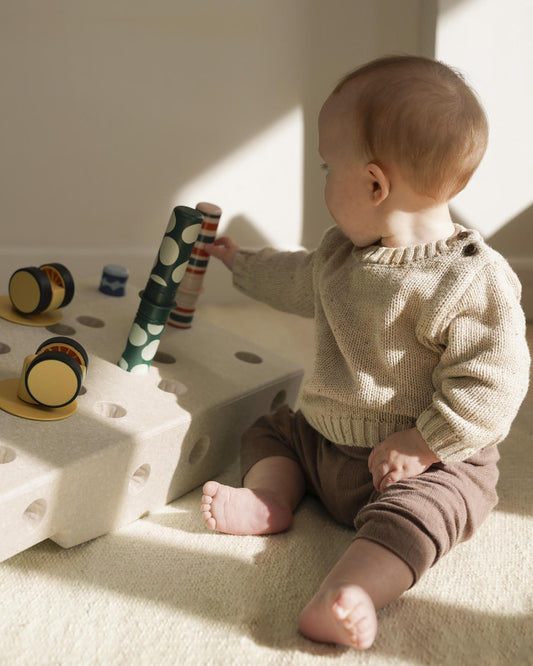 Activity Toy - BabySet Sand Grey/Honey Yellow