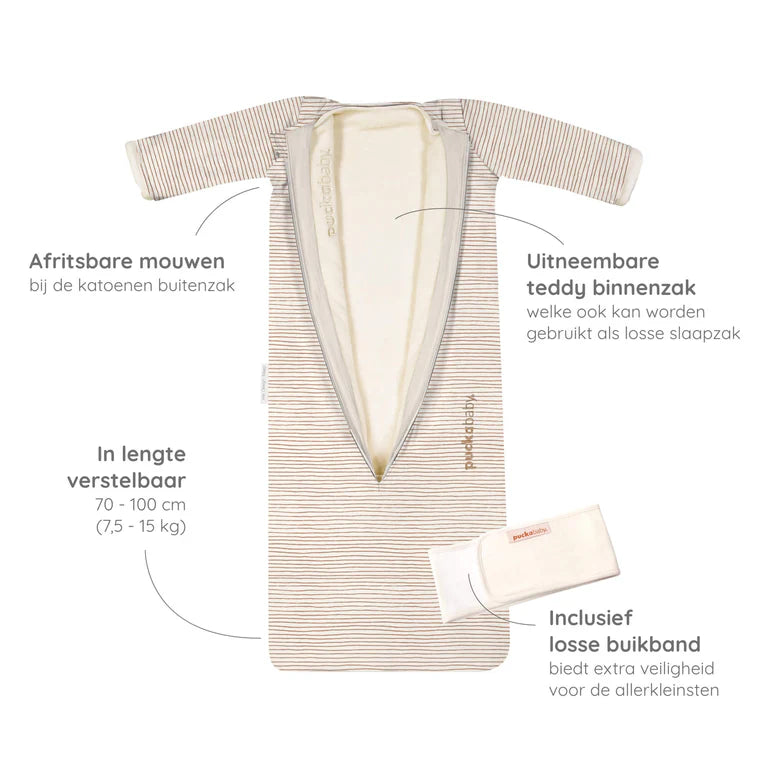 The Bag 4 Seasons - 6 M/2.5 Y | 100 CM - Hazel Stripes