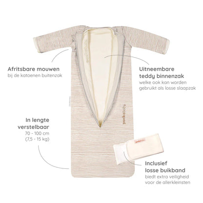 The Bag 4 Seasons - 6 M/2.5 Y | 100 CM - Hazel Stripes