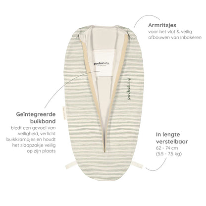 Mini 3/6 M - Cotton - Green Stripes