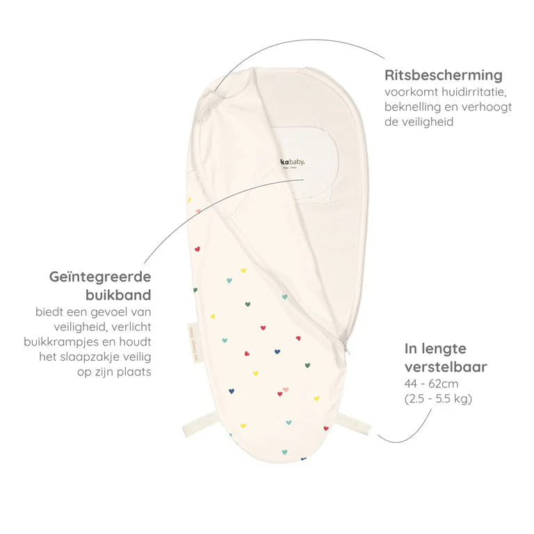 Piep - 0/3 M - Cotton - Hearts Confetti